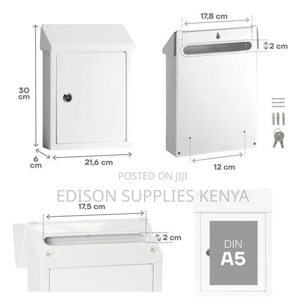 Letterbox Mail Box Wall Mounted Post Mailbox Metal Suggestion Box - thumbnail 2