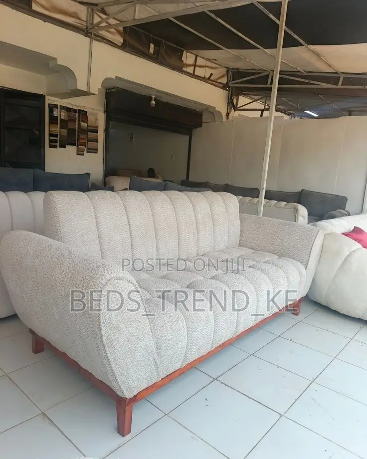 Stable White 3 Seater Couch