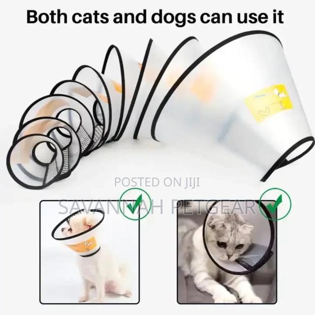 Adjustable Pet E Collar for Dogs and Cats After Surgery - thumbnail 2
