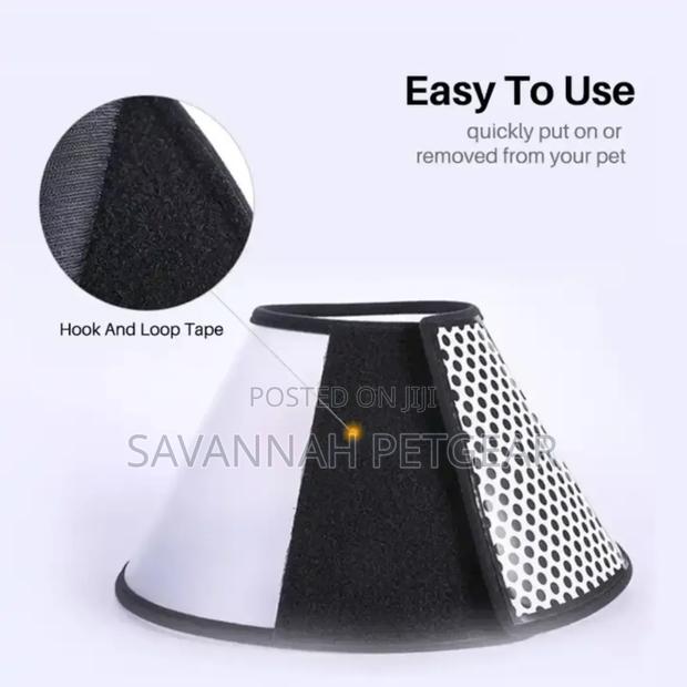 Adjustable Pet E Collar for Dogs and Cats After Surgery - thumbnail 3