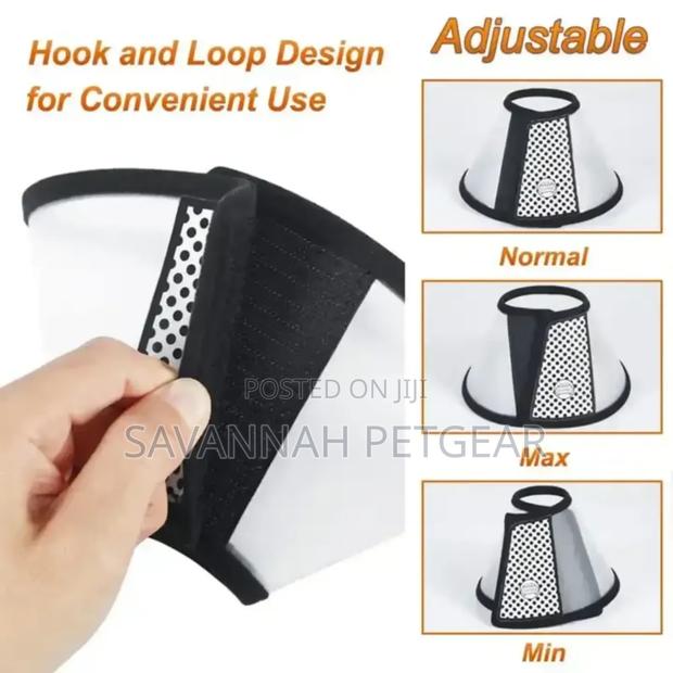 Adjustable Pet E Collar for Dogs and Cats After Surgery - thumbnail 4