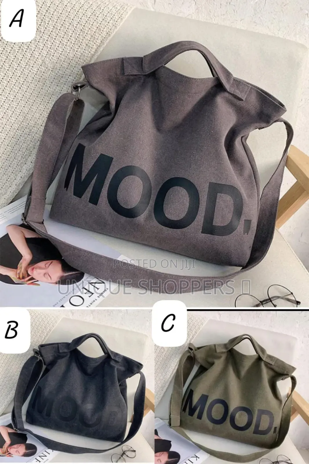 Mood Large Capacity Shoulder Bag/Diagonal Cross Bag*