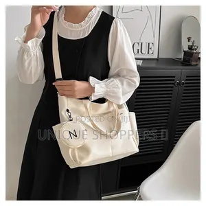 Double Sided Pocket Tote Bag/ Teen Women Large Capacity