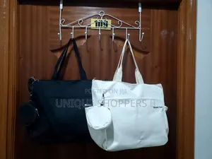 Double Sided Pocket Tote Bag/ Teen Women Large Capacity