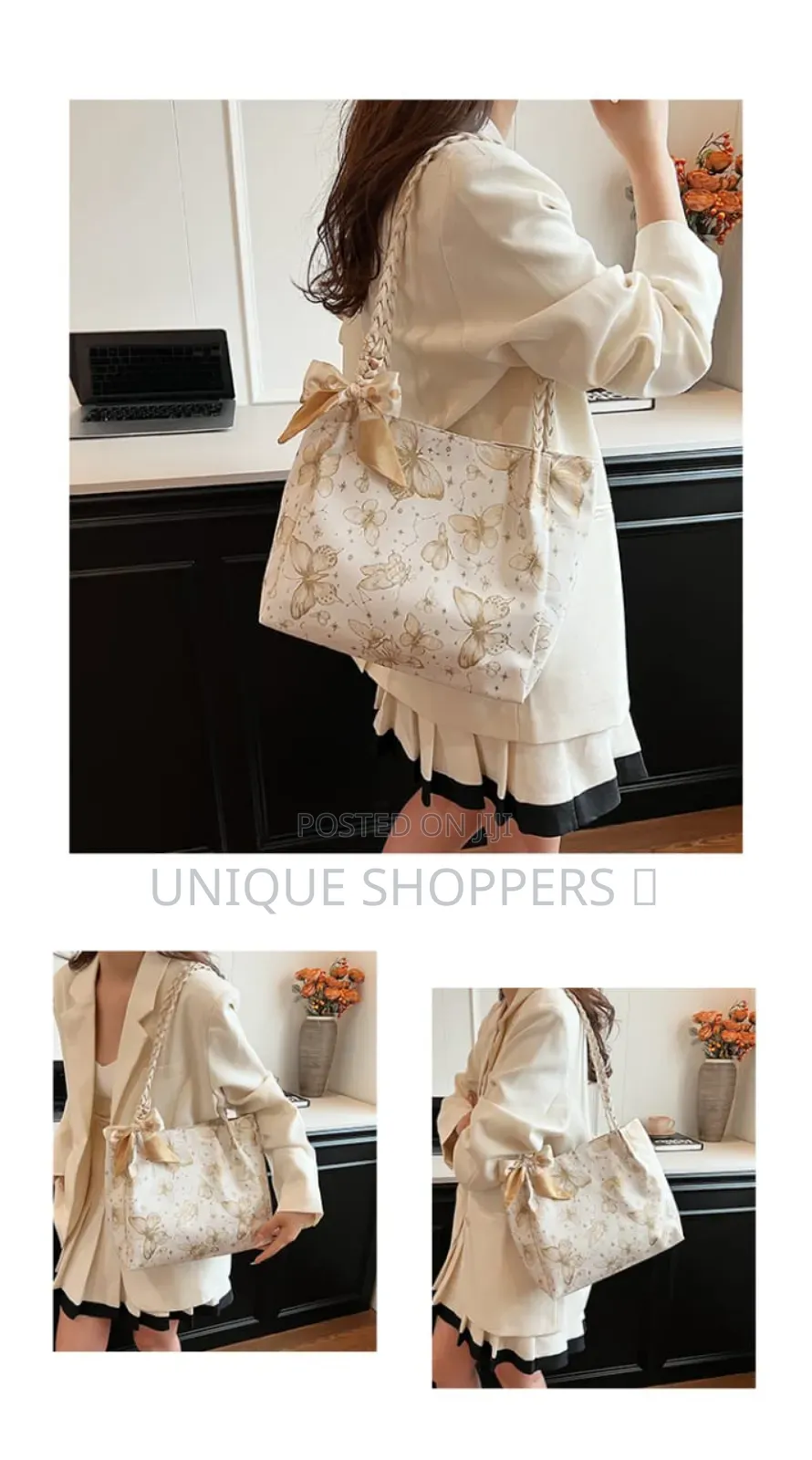 Beautiful Butterfly Shoulder Tote Bag*