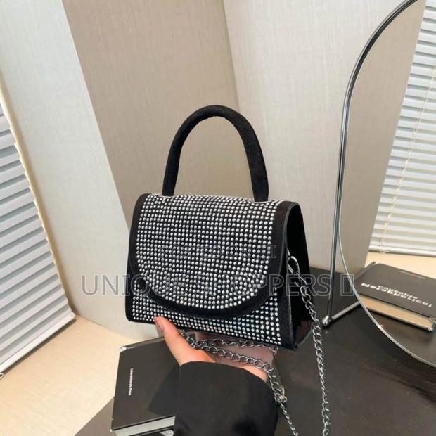 Flap Saddle Diamonds Ladies Cute Crossbody Bag* - thumbnail 6
