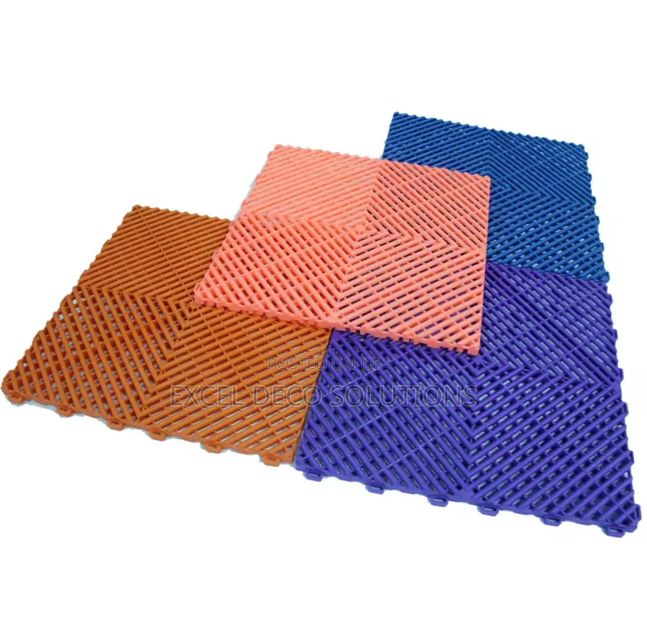 Protective Garage Floor Mats – 18mm Thick Shock Absorbing