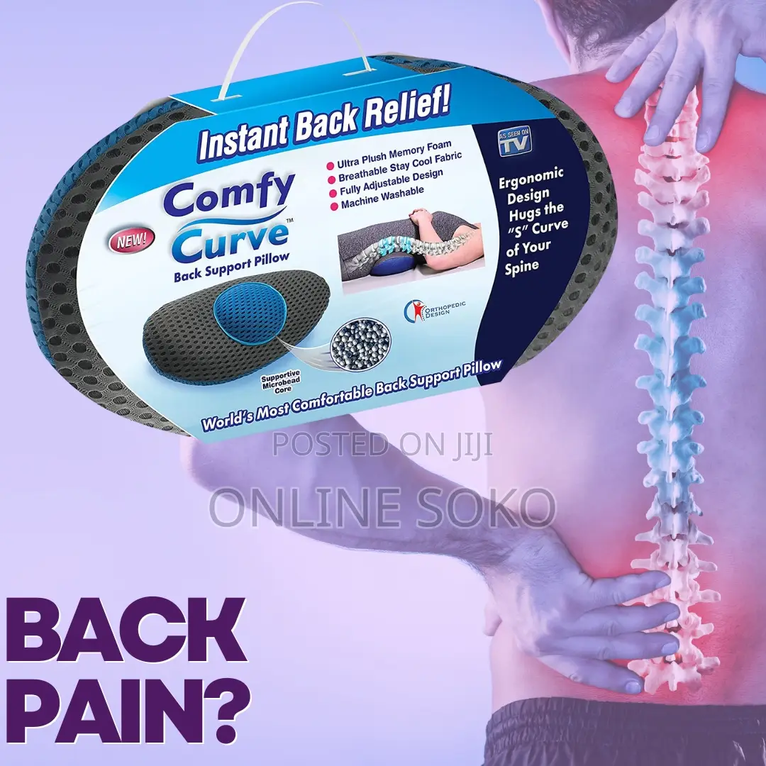 Multipurpose Comfy Curve Instant Relief Back Support Pillow