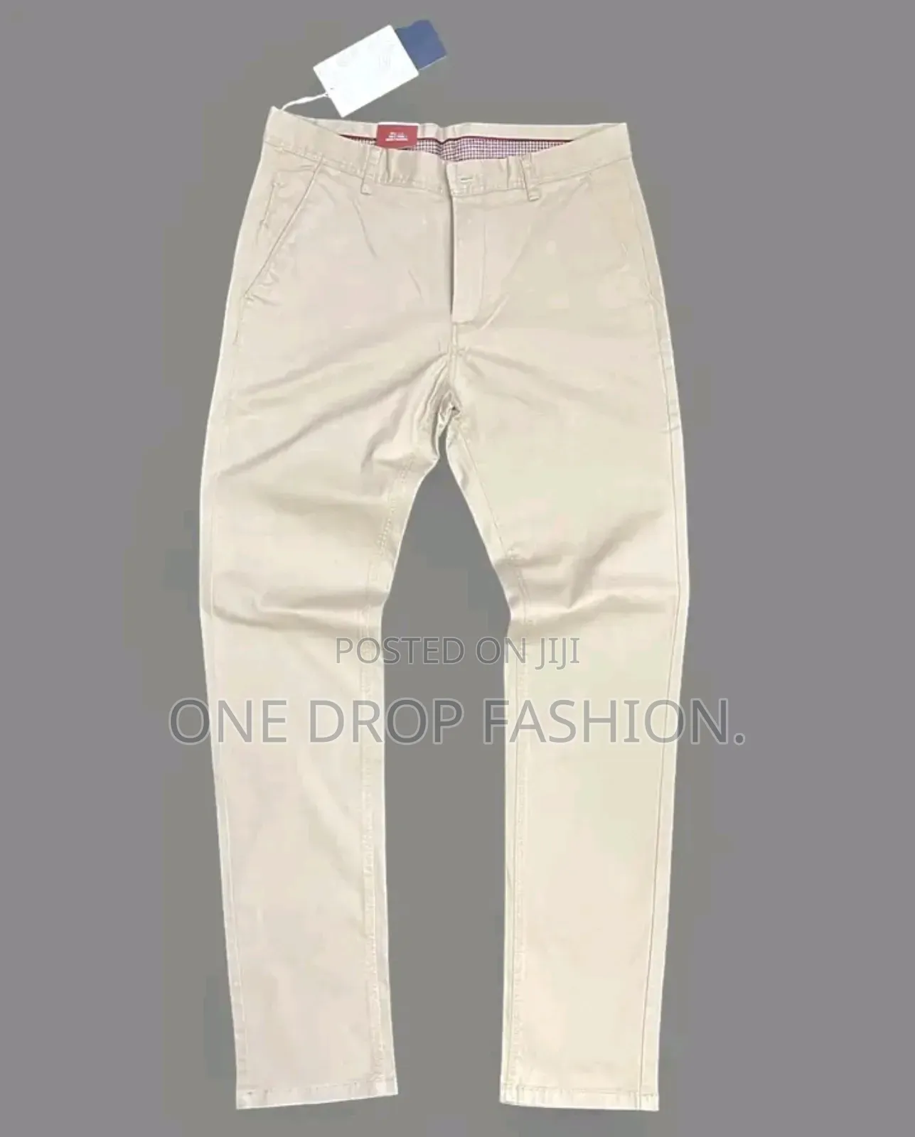Men Soft Material Slim Fit Khakis