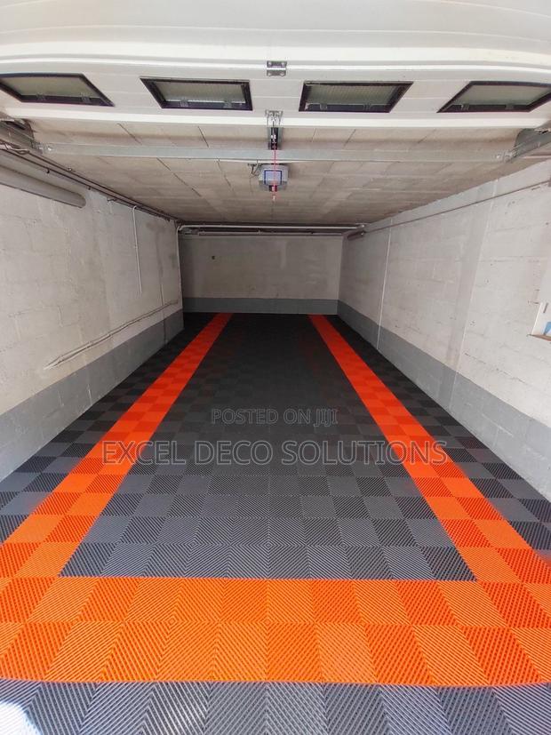 Stylish Garage Grid Tiles – Easy to Install, Built to Last