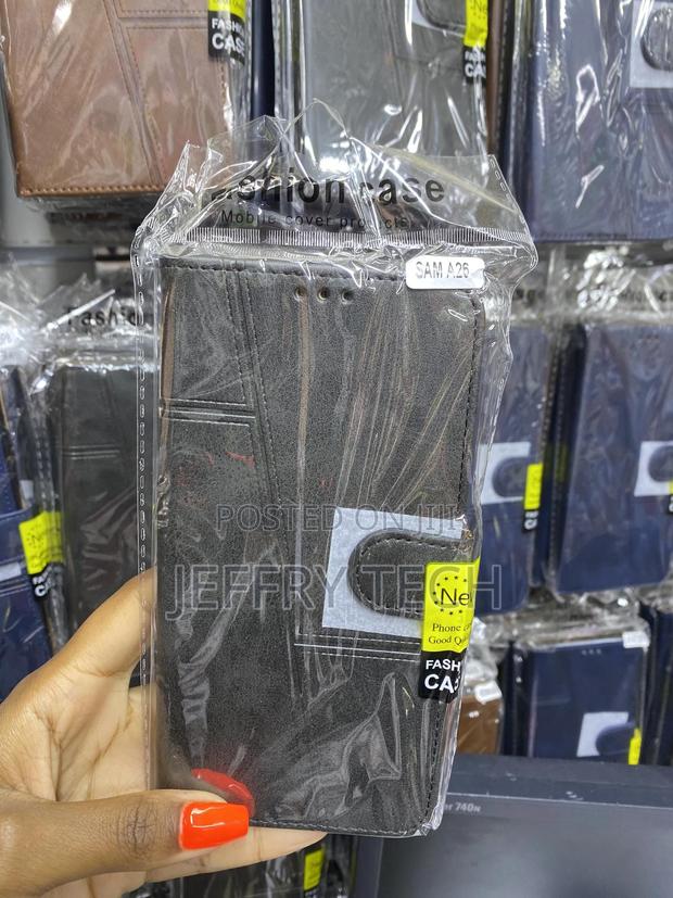 Basisx Samsung Galaxy A26 Leather Finish Case With Stand - main view