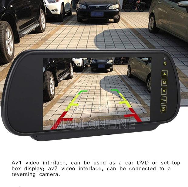 7-inch Tft Lcd Car Rearview Mirror Monitor With Dual Input