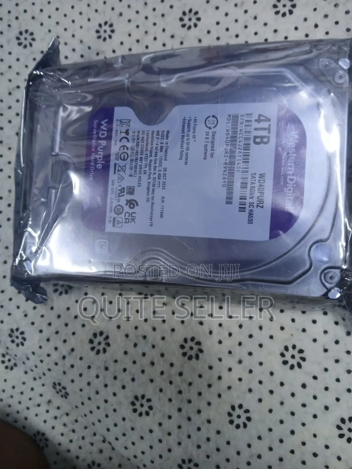 Stocked 4tb Wd Purple Surveillance Hard Drive