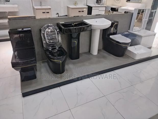 Black Toilet Half Seat Available