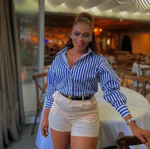 Classy Stripe Shirt Top
