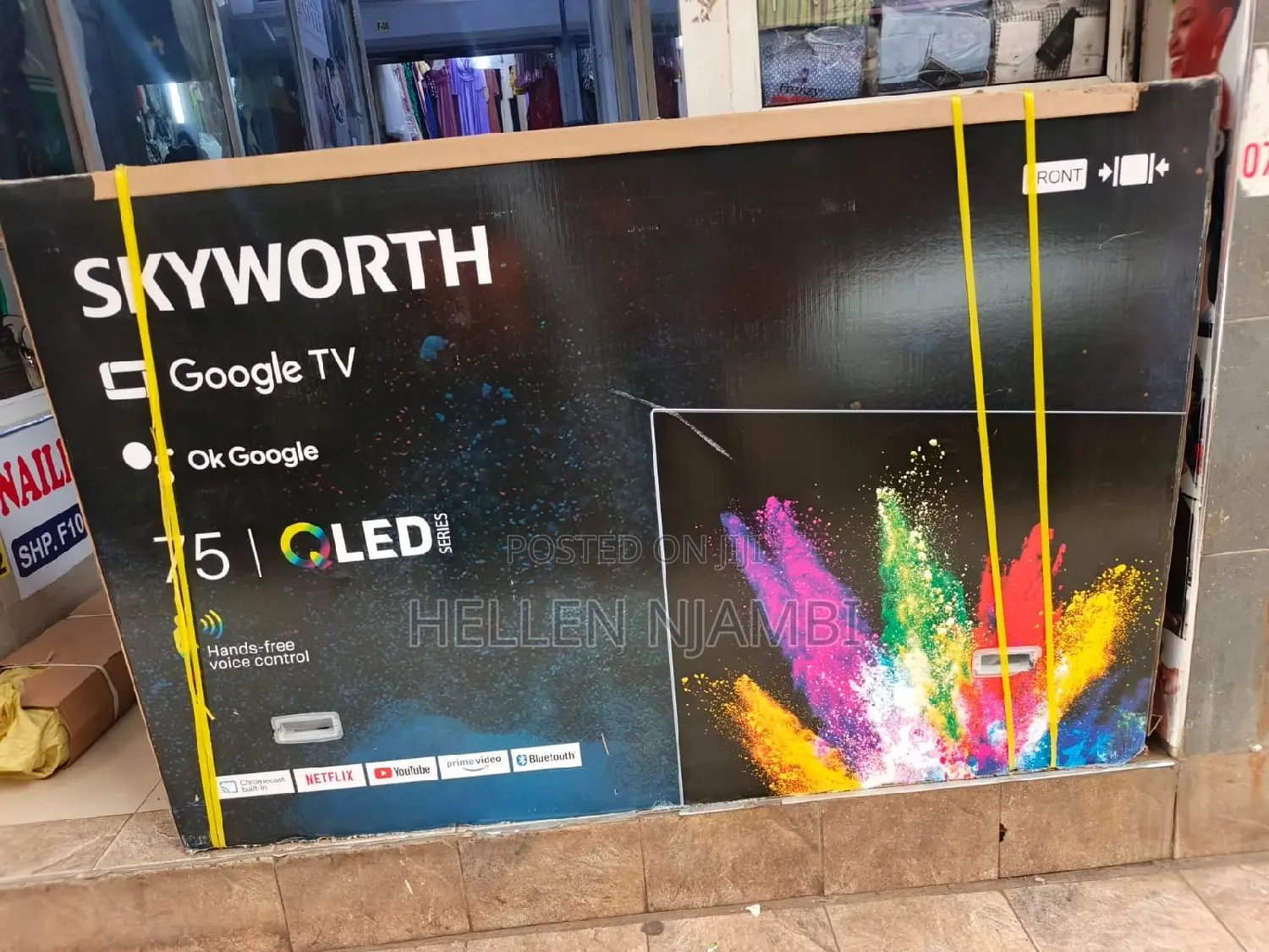 Skyworth Smart Google Qled 75 Inch Frameless Tv