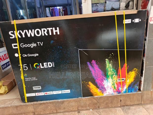 Skyworth Smart Google Qled 75 Inch Frameless Tv - thumbnail 2
