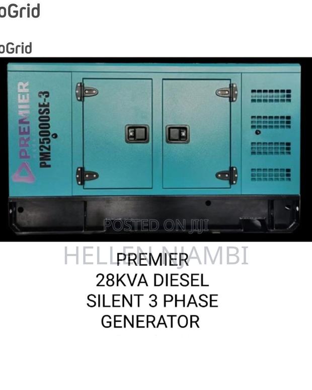 Premier 28kva Silent Diesel 3 Phase Generator - main view
