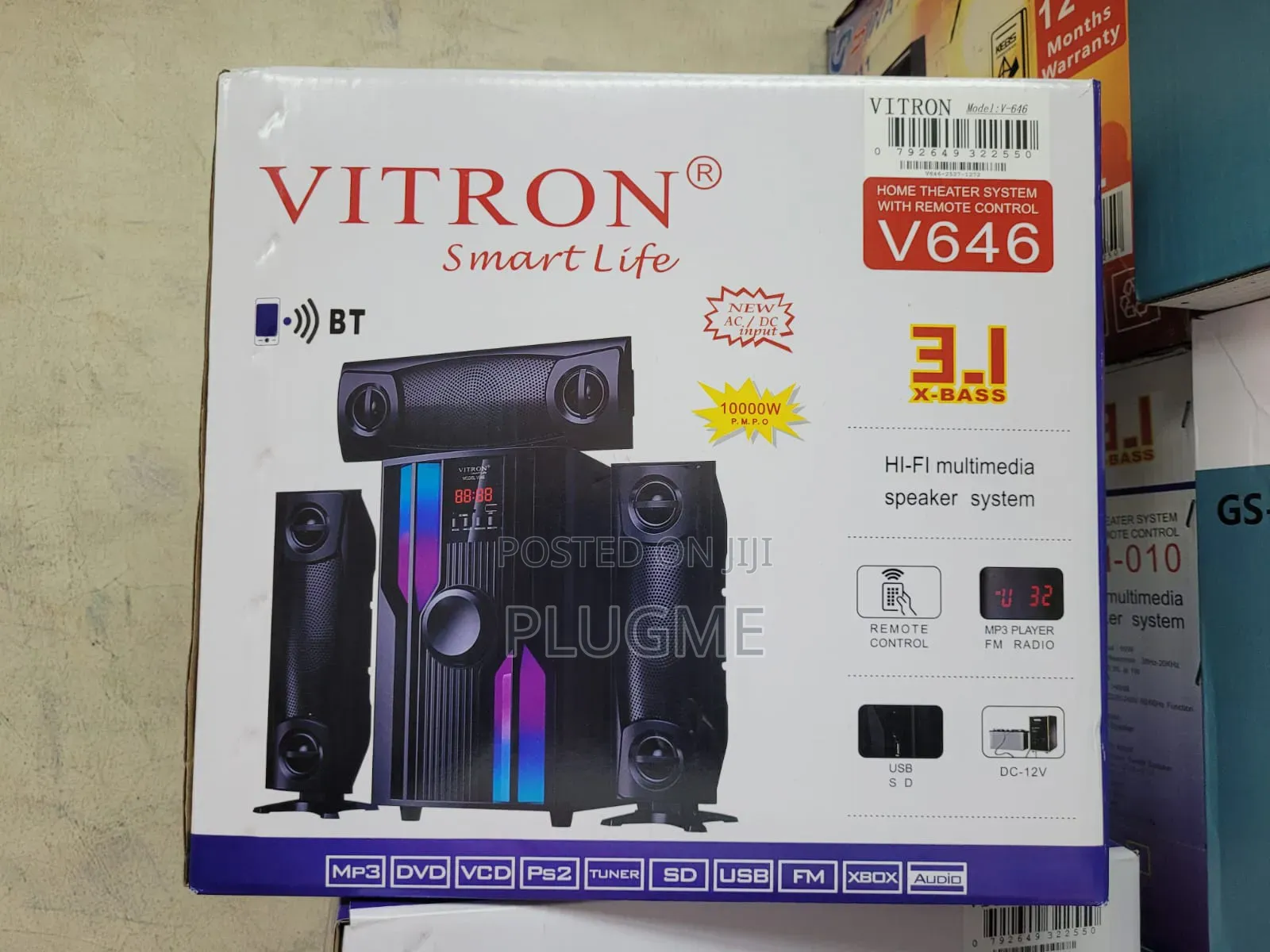 3.1 Ch Vitron V641,V646 Bluetooth Subwoofer