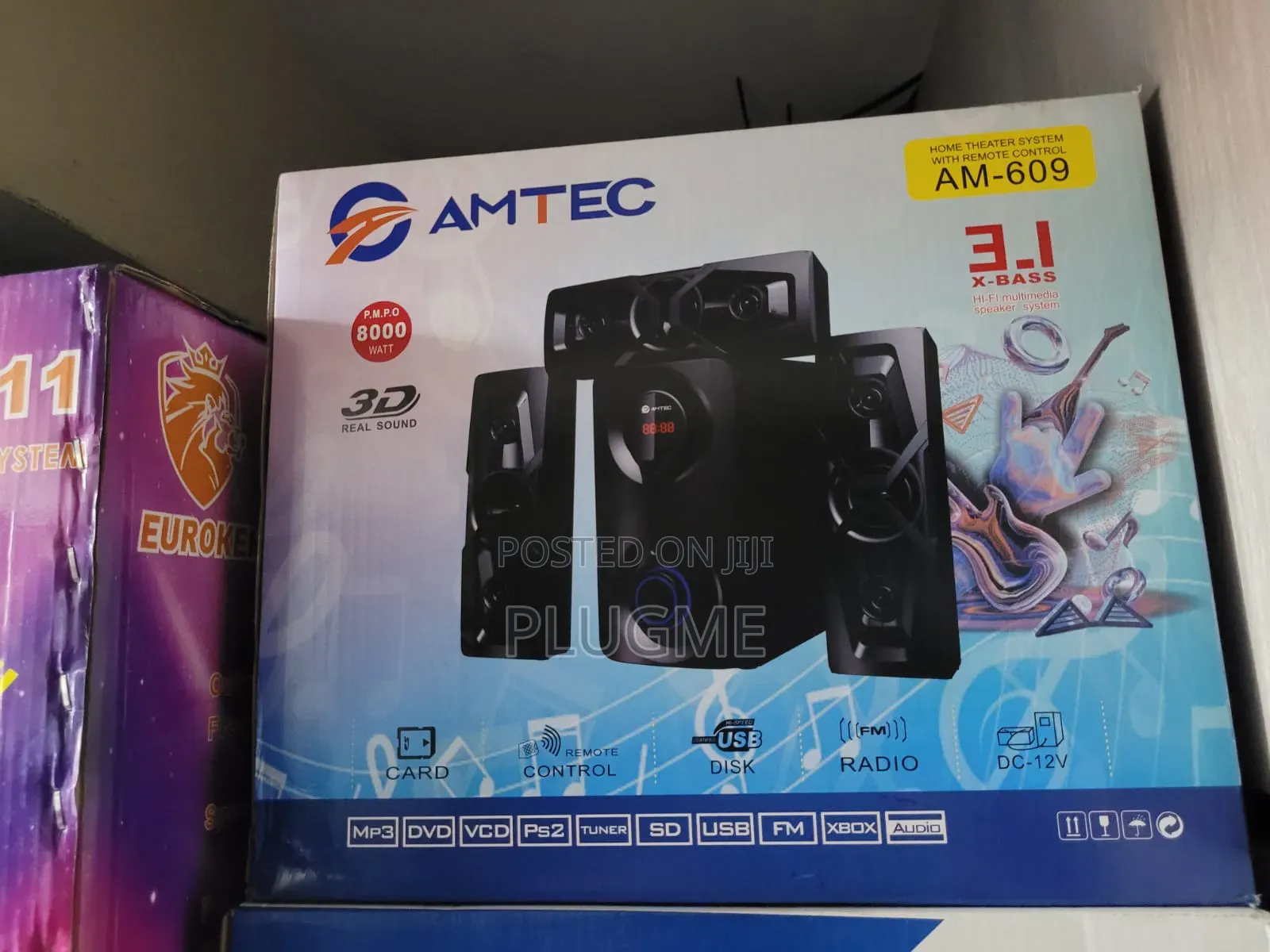 3.1ch Amtec Am-609 X-Bass Bluetooth Subwoofer System