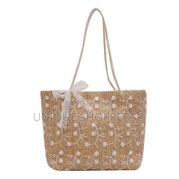 Straw Braided Women Handbag* - thumbnail 4