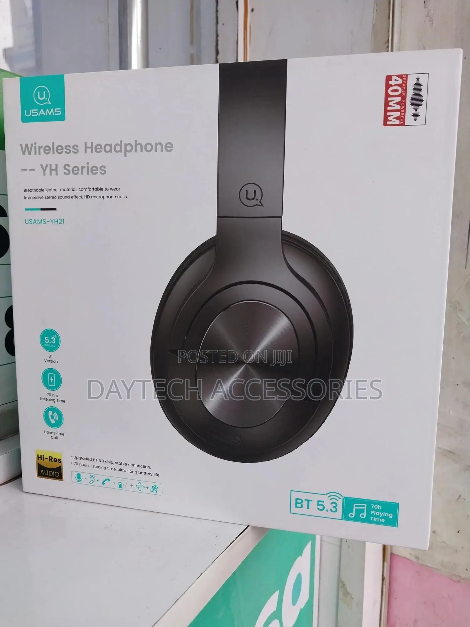 Usams-Yh21 Bluetooth Wireless Over-Ear Headphones Foldable