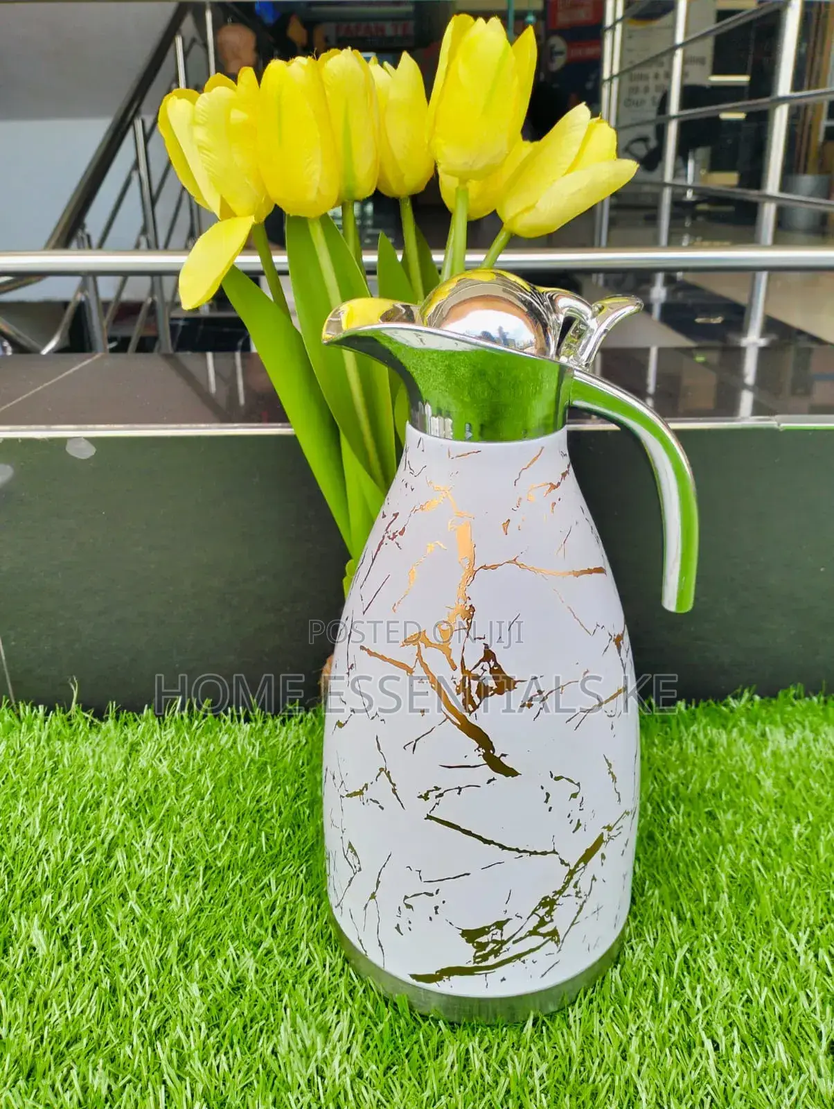 *Unbreakable Marble Stainless Steel Flask*
 2litres