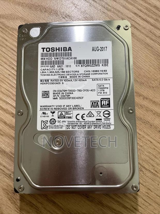 Toshiba 1tb Sata 3.5 Hard Disk Drive. - main view