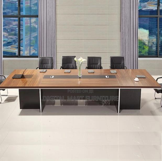 Office Table: Hardwood 3000mm Boardroom Office Table