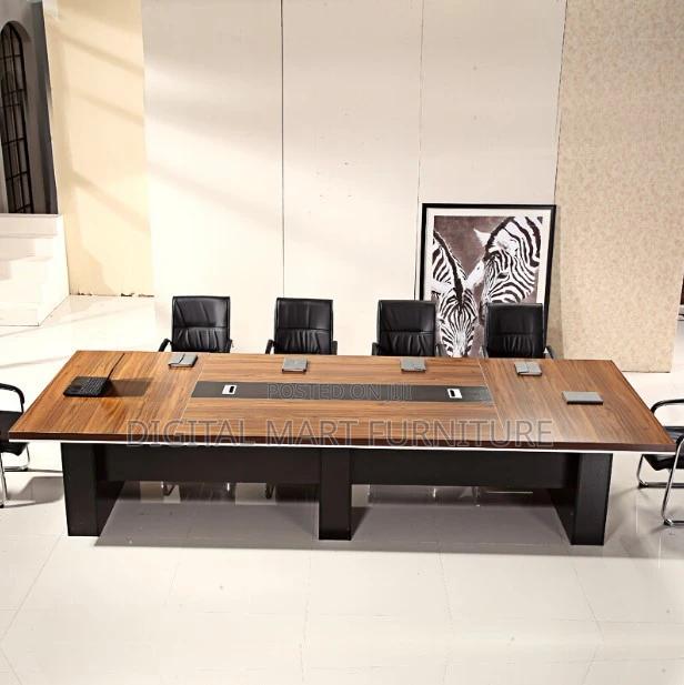 Office Table: Hardwood 3000mm Boardroom Office Table - thumbnail 3