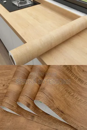 Wood Grain Contact Paper Environmental Friendly Waterproof