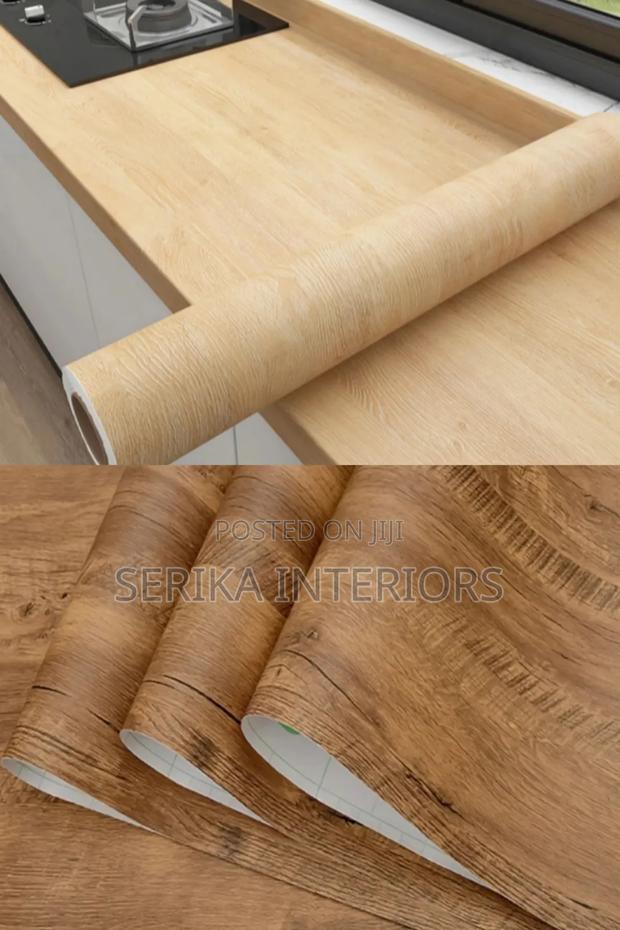 Wood Grain Contact Paper Environmental Friendly Waterproof
