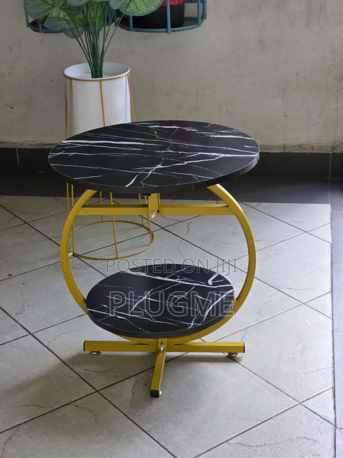 Marble Side Table, Bedside/Nightstanf, Balcony Coffee Table