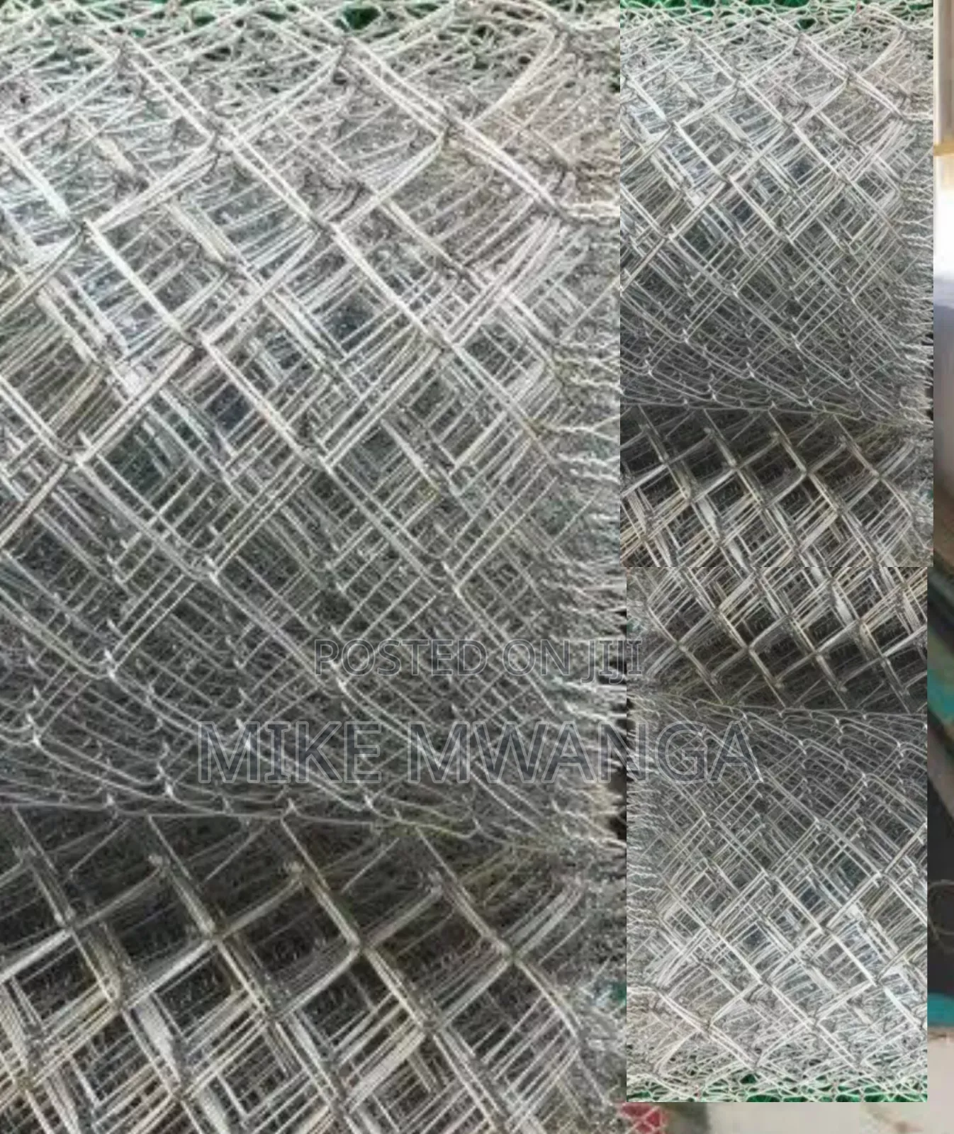 Galvanized Square 80x80, 12.5g, 6ft Chain Link Wire