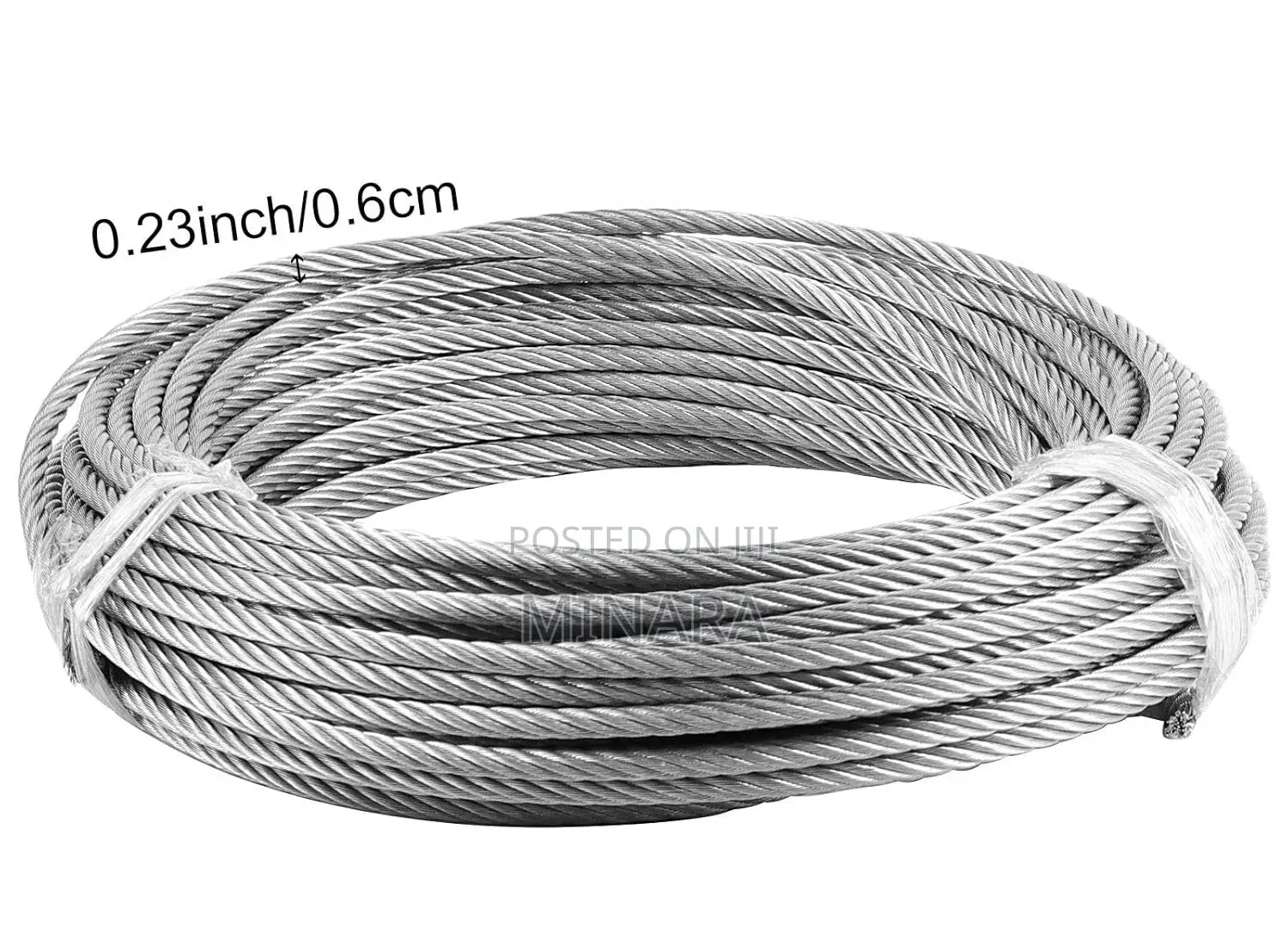 Galvanized Wire Rope, 5mm, 150 Meters Roll