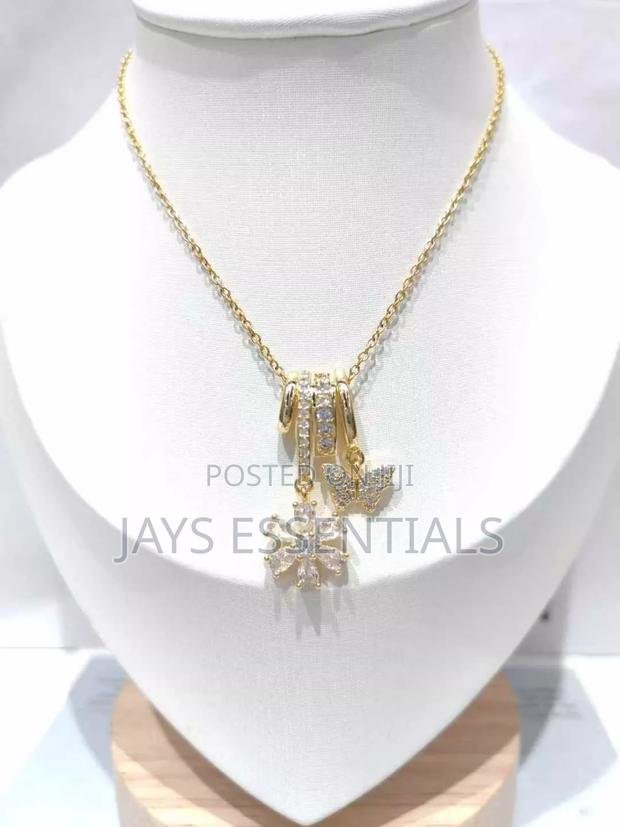 Bedazzled Gold Necklaces - thumbnail 3
