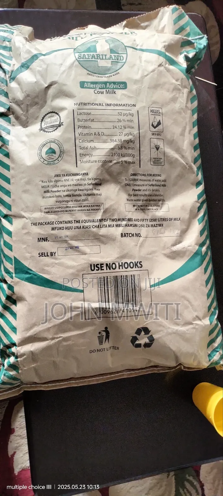 Dried Milk Powder