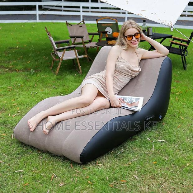 Inflatable Deck Chair , Inflatable Lounger Beach Air Sofa - main view
