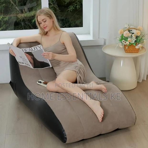 Inflatable Deck Chair , Inflatable Lounger Beach Air Sofa - thumbnail 2