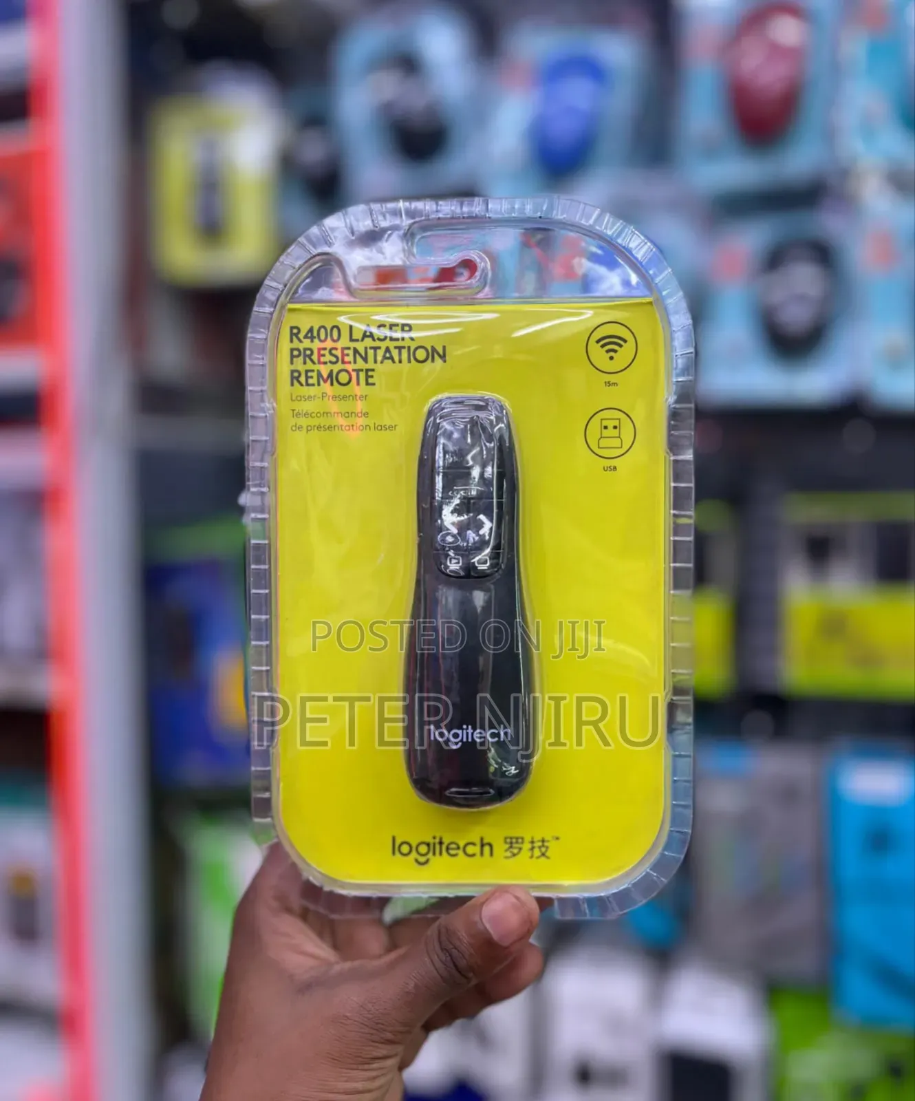 Logitech R400 Laser Presentation Remote for Basic Slide