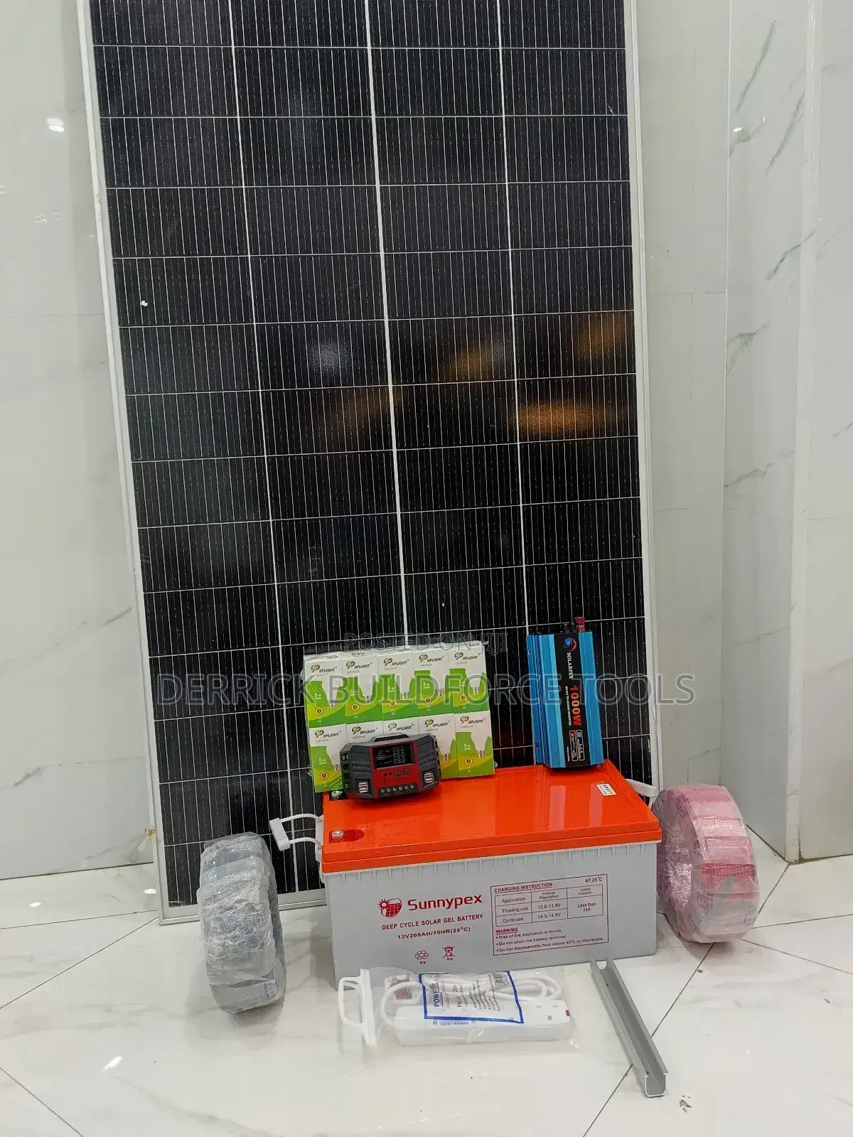 300w Solar Package With Free Extension and 4pc Dcor Ac Bulbs