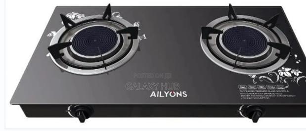 Ailyons 2 Burner Glass Top Gas Infrared Double Burner