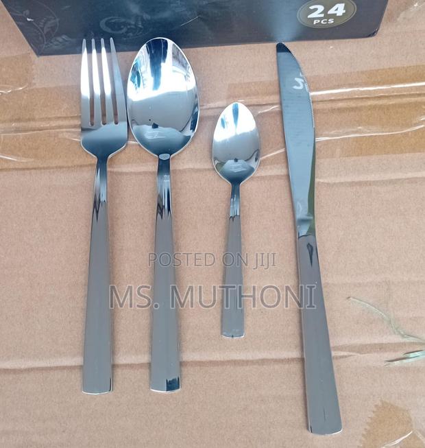 Heavy Stainless Steel Silverware Cutlery Sets - thumbnail 7