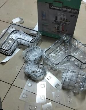 5pcs Set Triangular Shower Caddy Shelf/Bathroom Organizer - thumbnail 2