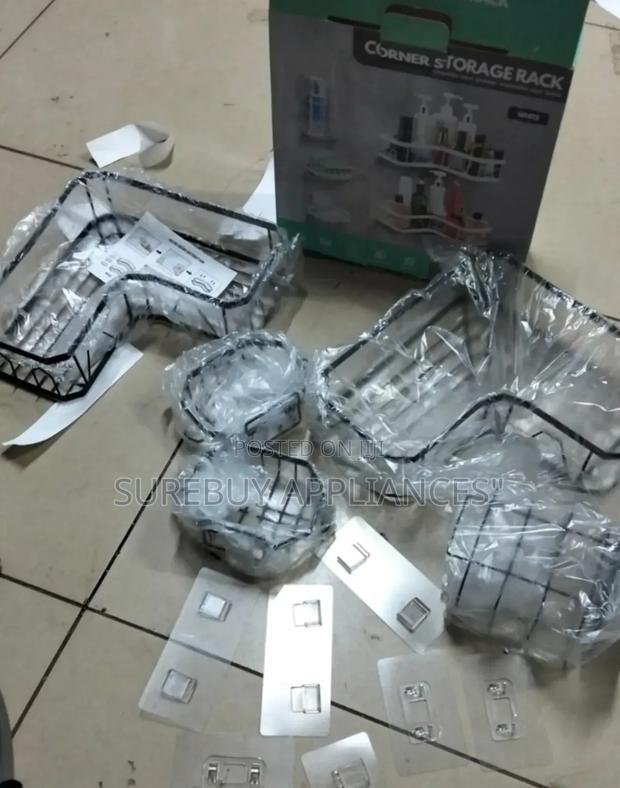 5pcs Set Triangular Shower Caddy Shelf/Bathroom Organizer - main view