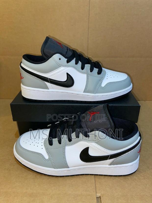 Nike Air Jordan 1 Low Light S.Grey Red White Black Gs 38-45 - thumbnail 5