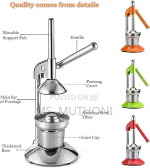 Aluminium Hand Press Citrus Fruit Juicer,
