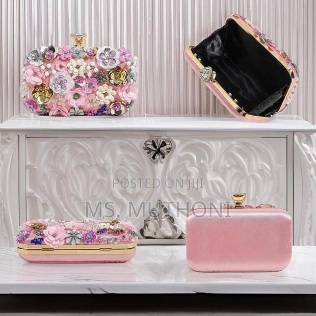 Fancy Floral Evening Clutch / Sling Bag