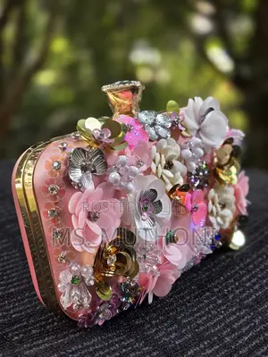 Fancy Floral Evening Clutch / Sling Bag