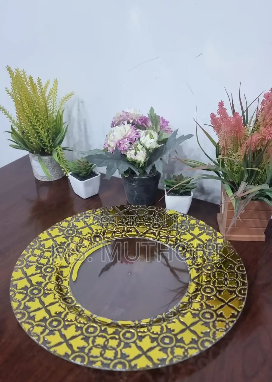 High Quality Unique Gold or Silver Round Changer Plates
